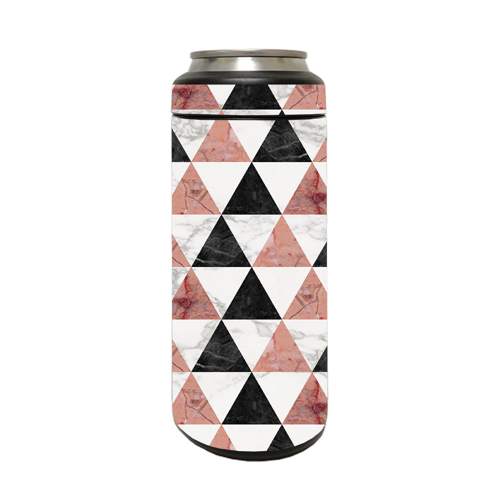 Picture of MightySkins YERM12COLSL-Marble Pyramids Skin Compatible with YETI Rambler 12 oz Colster Slim Can - Marble Pyramids