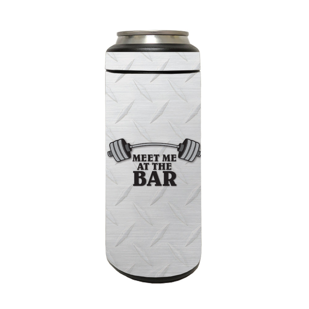 Picture of MightySkins YERM12COLSL-Meet Me At The Bar Skin Compatible with YETI Rambler 12 oz Colster Slim Can - Meet Me At The Bar