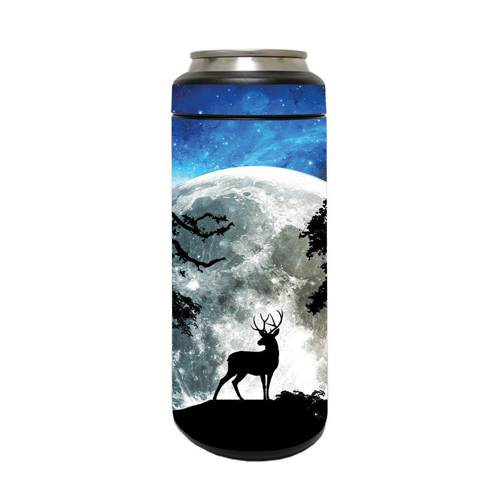 Picture of MightySkins YERM12COLSL-Moonlight Deer Skin Compatible with YETI Rambler 12 oz Colster Slim Can - Moonlight Deer