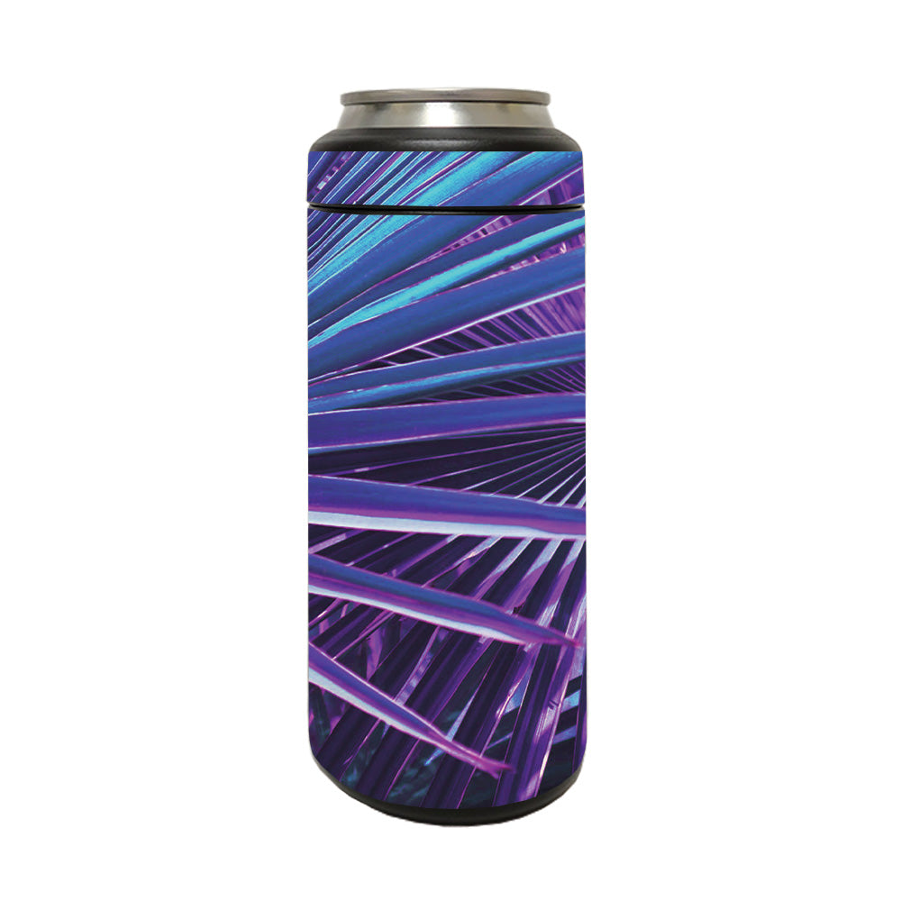Picture of MightySkins YERM12COLSL-Neon Palms Skin Compatible with YETI Rambler 12 oz Colster Slim Can - Neon Palms