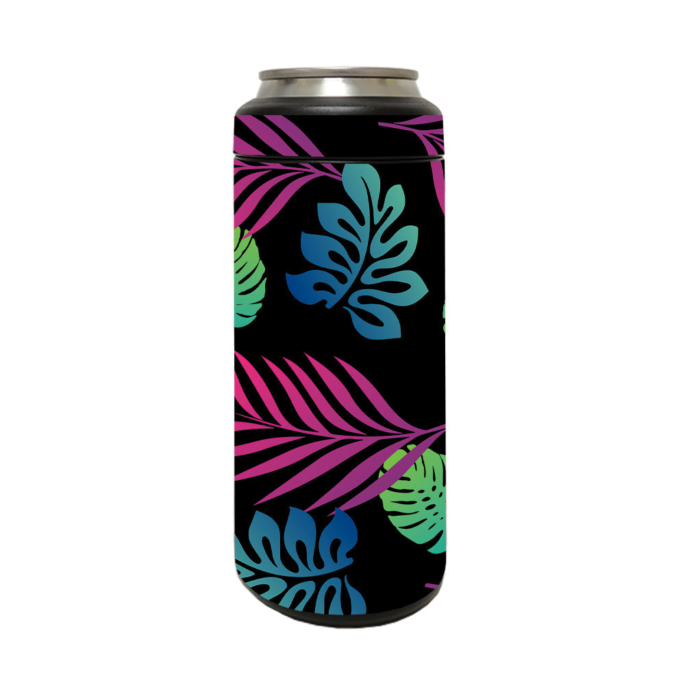 Picture of MightySkins YERM12COLSL-Neon Tropics Skin Compatible with YETI Rambler 12 oz Colster Slim Can - Neon Tropics