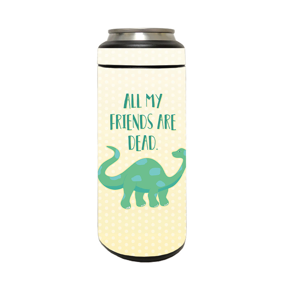 Picture of MightySkins YERM12COLSL-All My Friends Are Dead Skin Compatible with YETI Rambler 12 oz Colster Slim Can - All My Friends Are Dead