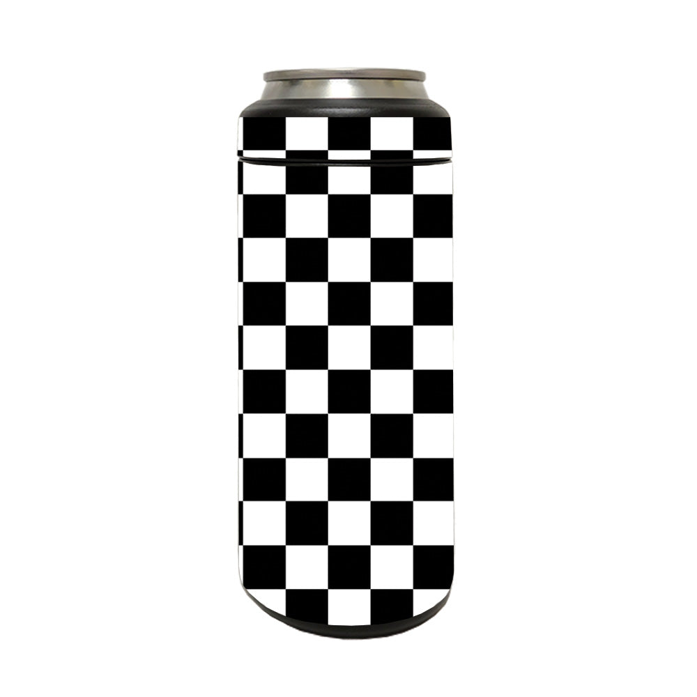 Picture of MightySkins YERM12COLSL-Check Skin Compatible with YETI Rambler 12 oz Colster Slim Can - Check