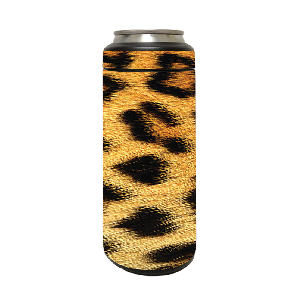 Picture of MightySkins YERM12COLSL-Cheetah Skin Compatible with YETI Rambler 12 oz Colster Slim Can - Cheetah