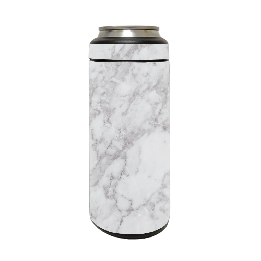 Picture of MightySkins YERM12COLSL-Frost Marble Skin Compatible with YETI Rambler 12 oz Colster Slim Can - Frost Marble