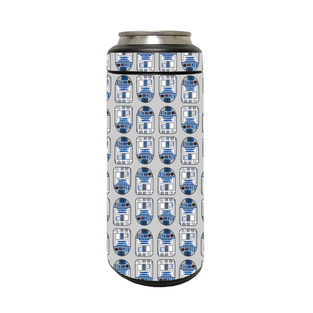 Picture of MightySkins YERM12COLSL-Galaxy Bots Skin Compatible with YETI Rambler 12 oz Colster Slim Can - Galaxy Bots