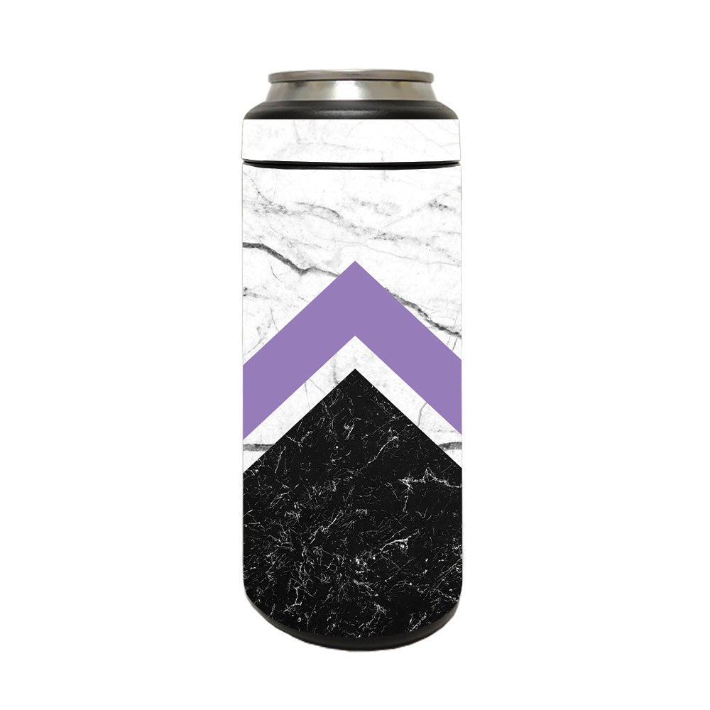 Picture of MightySkins YERM12COLSL-Geometric Marble Skin Compatible with YETI Rambler 12 oz Colster Slim Can - Geometric Marble