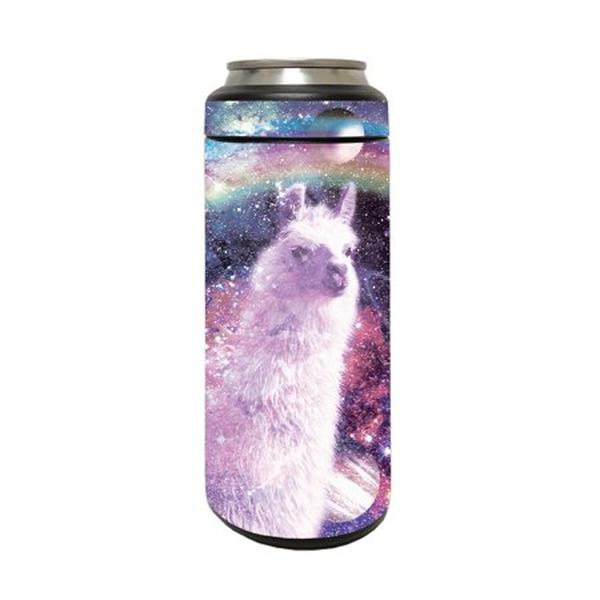 Picture of MightySkins YERM12COLSL-Llama Constellation Carbon Fiber Skin Compatible with YETI Rambler 12 oz Colster Slim Can - Llama Constellation