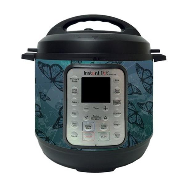 Picture of MightySkins INPTDO6QT-Dark Butterfly Skin Compatible with Instant Pot Duo Plus 6 qt. - Dark Butterfly