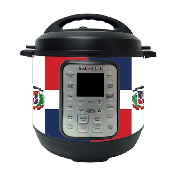 Picture of MightySkins INPTDO6QT-Dominican Flag Skin Compatible with Instant Pot Duo Plus 6 qt. - Dominican Flag