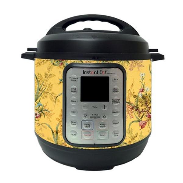 Picture of MightySkins INPTDO6QT-Yellow Marble End Skin Compatible with Instant Pot Duo Plus 6 qt. - Yellow Marble End