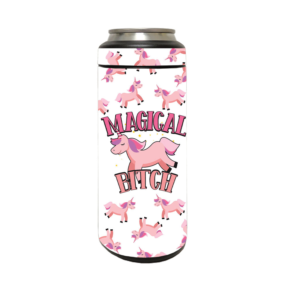 Picture of MightySkins YERM12COLSL-Magical B Skin Compatible with YETI Rambler 12 oz Colster Slim Can - Magical B