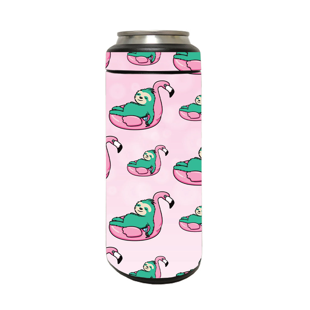 Picture of MightySkins YERM12COLSL-Sloth Chill Skin Compatible with YETI Rambler 12 oz Colster Slim Can - Sloth Chill