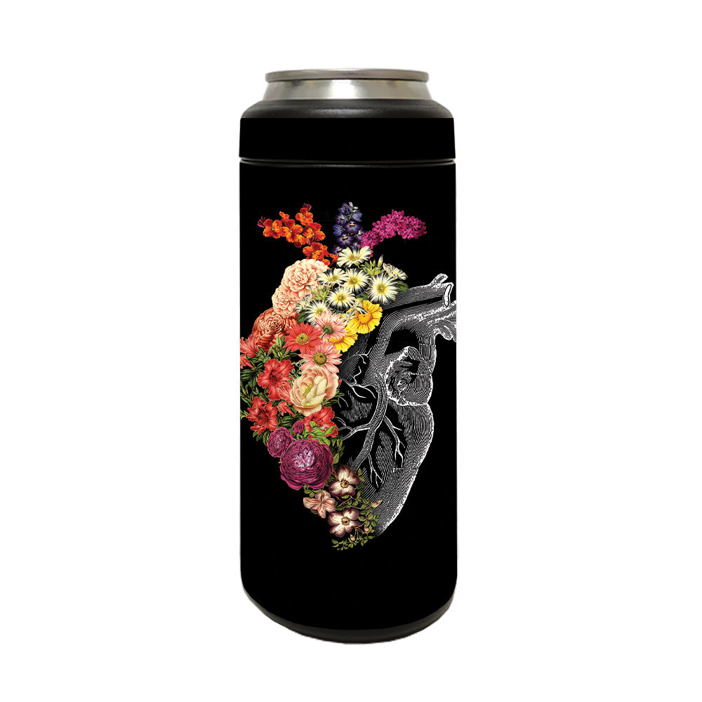 Picture of MightySkins YERM12COLSL-Spring Heart Skin Compatible with YETI Rambler 12 oz Colster Slim Can - Spring Heart