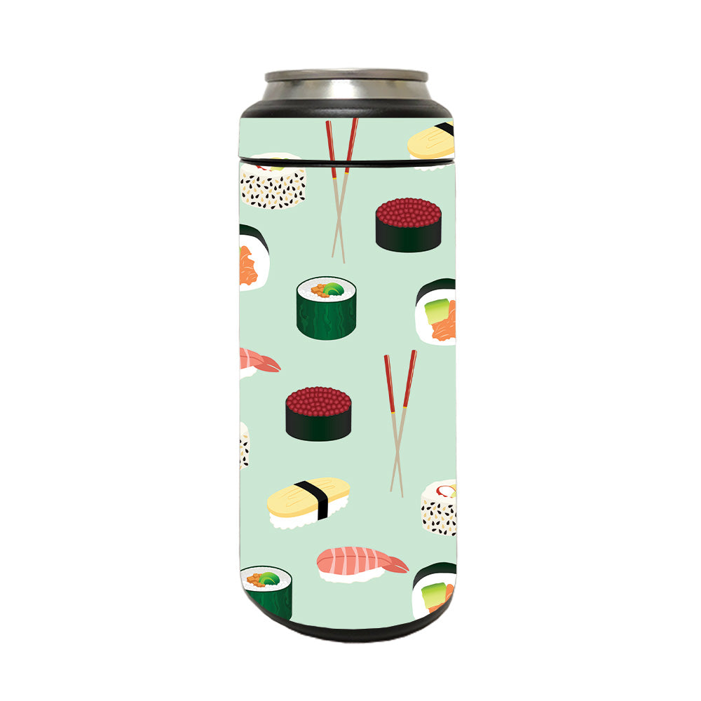 Picture of MightySkins YERM12COLSL-Sushi Skin Compatible with YETI Rambler 12 oz Colster Slim Can - Sushi