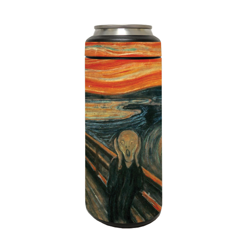 Picture of MightySkins YERM12COLSL-The Scream Skin Compatible with YETI Rambler 12 oz Colster Slim Can - The Scream