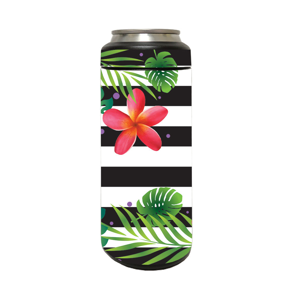 Picture of MightySkins YERM12COLSL-Tropical Stripes Skin Compatible with YETI Rambler 12 oz Colster Slim Can - Tropical Stripes