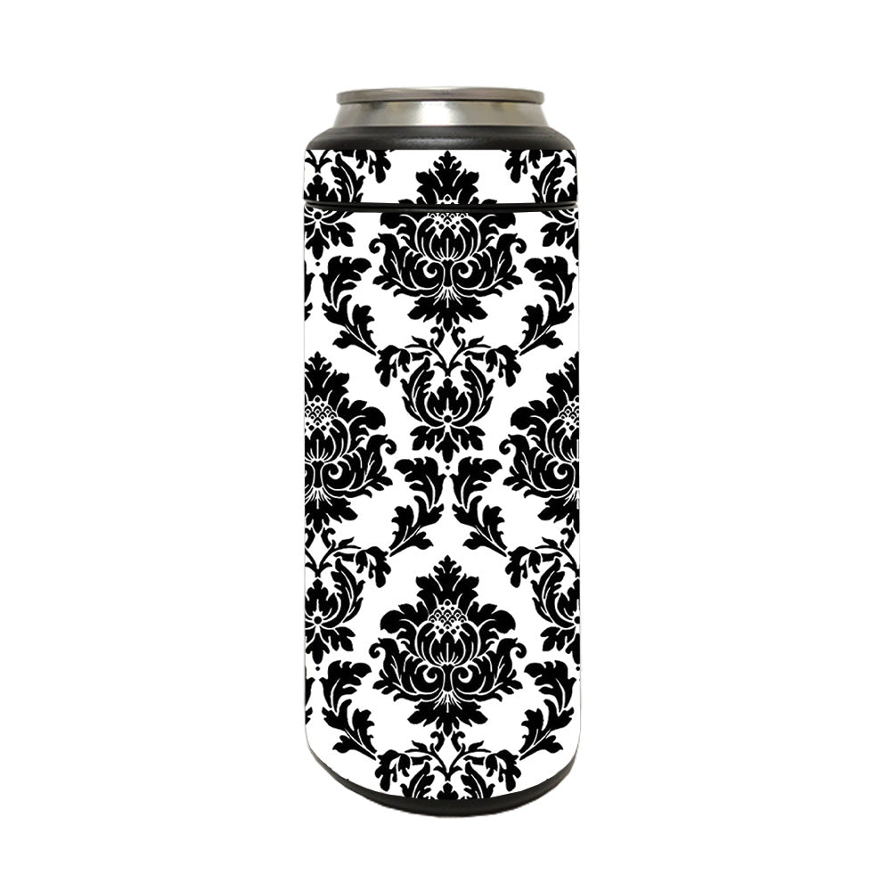 Picture of MightySkins YERM12COLSL-Vintage Damask Skin Compatible with YETI Rambler 12 oz Colster Slim Can - Vintage Damask