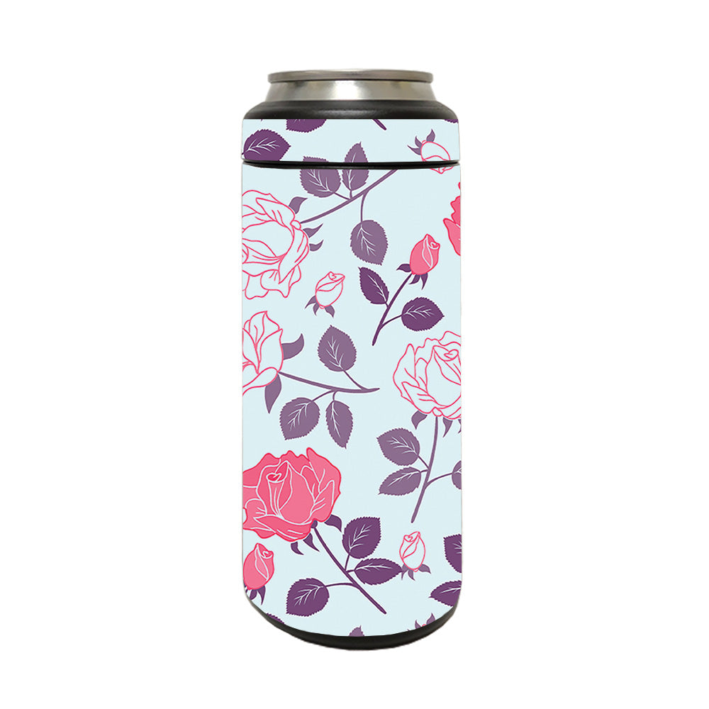 Picture of MightySkins YERM12COLSL-Vintage Floral Skin Compatible with YETI Rambler 12 oz Colster Slim Can - Vintage Floral