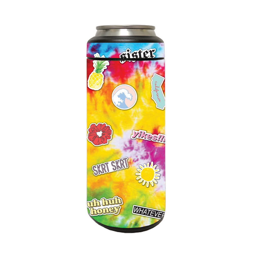 Picture of MightySkins YERM12COLSL-VSCO4 Skin Compatible with YETI Rambler 12 oz Colster Slim Can - VSCO Girl