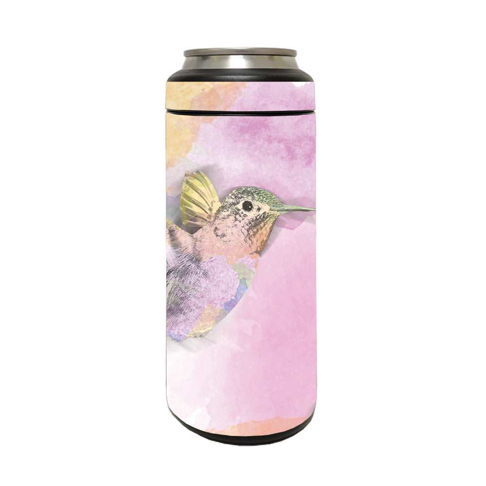 Picture of MightySkins YERM12COLSL-Water Color Mocking Skin Compatible with YETI Rambler 12 oz Colster Slim Can - Water Color Mocking