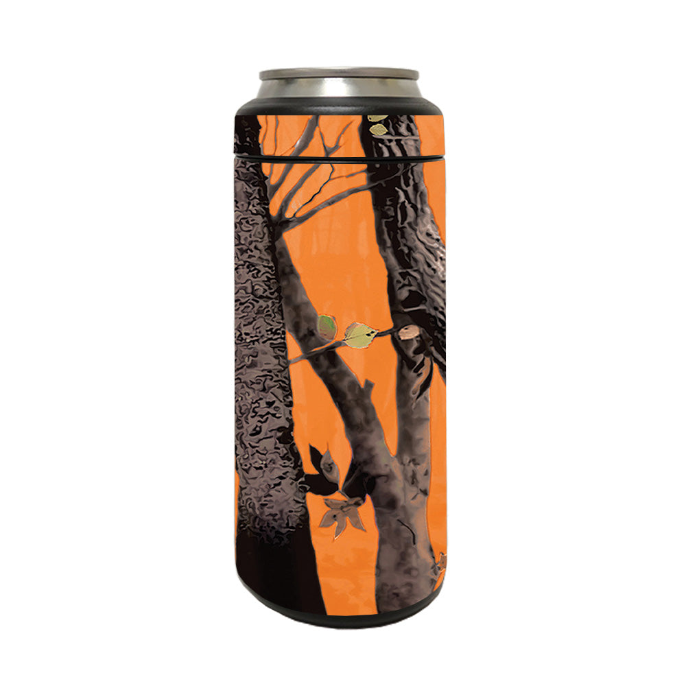 Picture of MightySkins YERM12COLSL-Orange Camo Skin Compatible with YETI Rambler 12 oz Colster Slim Can - Orange Camo