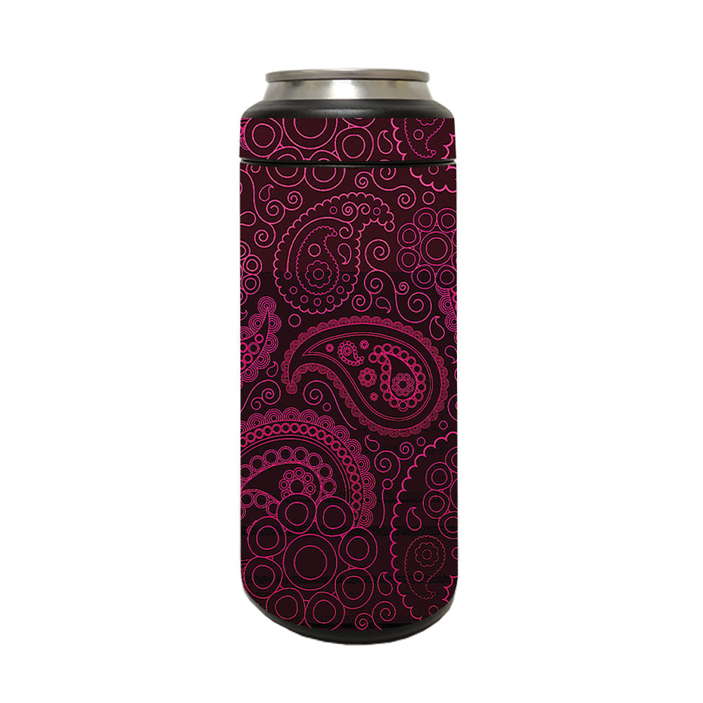 Picture of MightySkins YERM12COLSL-Paisley Skin Compatible with YETI Rambler 12 oz Colster Slim Can - Paisley
