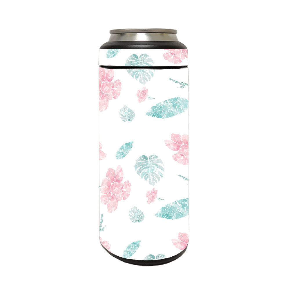 Picture of MightySkins YERM12COLSL-Paper Flowers Skin Compatible with YETI Rambler 12 oz Colster Slim Can - Paper Flowers