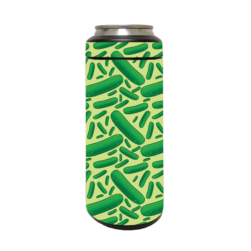 Picture of MightySkins YERM12COLSL-Pickles Skin Compatible with YETI Rambler 12 oz Colster Slim Can - Pickles