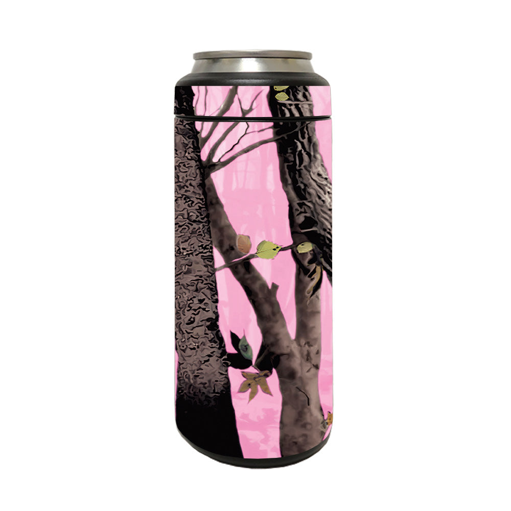 Picture of MightySkins YERM12COLSL-Pink Tree Camo Skin Compatible with YETI Rambler 12 oz Colster Slim Can - Pink Tree Camo