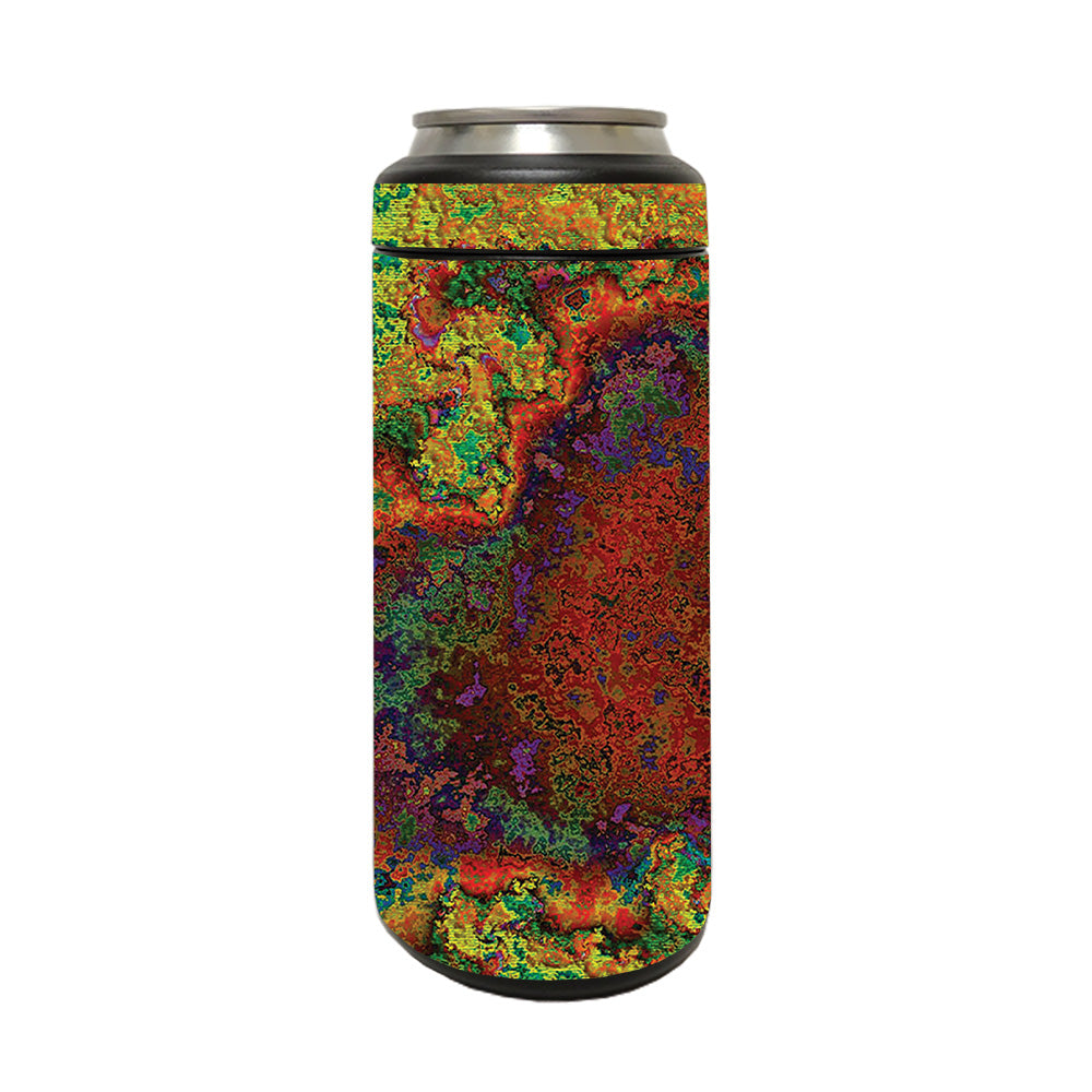 Picture of MightySkins YERM12COLSL-Rust Skin Compatible with YETI Rambler 12 oz Colster Slim Can - Rust