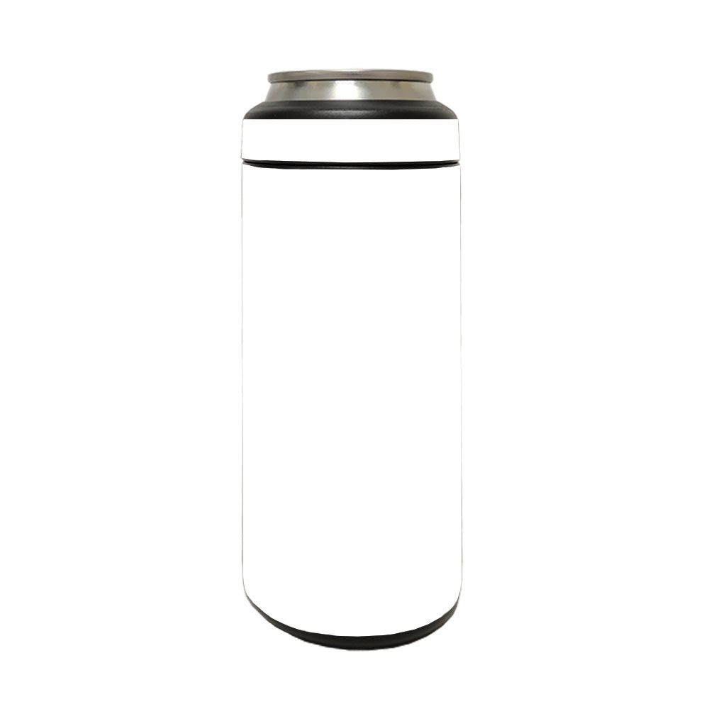 Picture of MightySkins YERM12COLSL-Solid White Skin Compatible with YETI Rambler 12 oz Colster Slim Can - Solid White