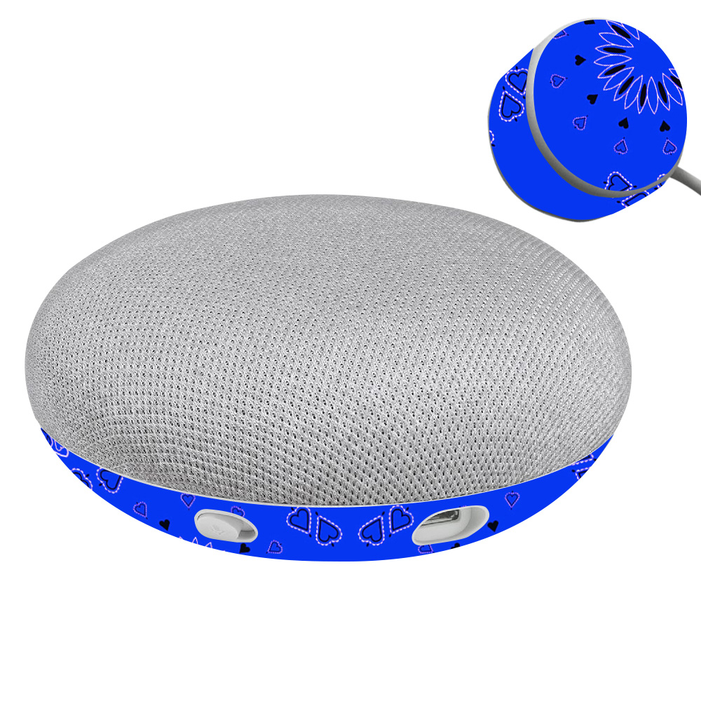 GOOHOMIBlue Bandana Skin for Google Home Mini Blue Bandana