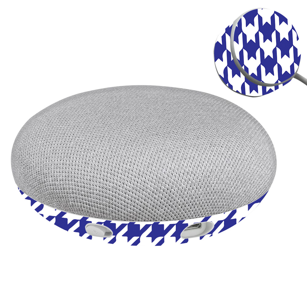 GOOHOMIBlue Houndstooth Skin for Google Home Mini Blue Houndstooth