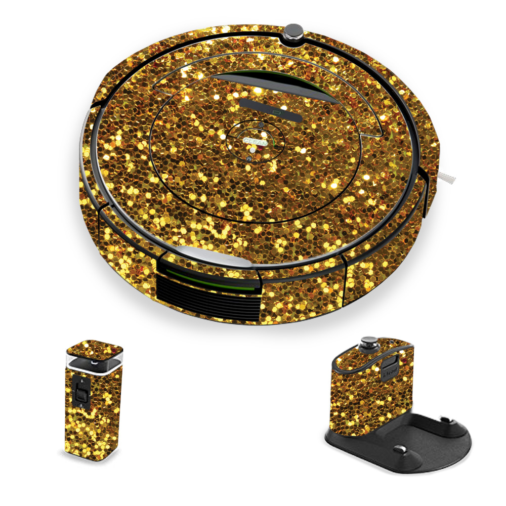 IRRO690-Gold Dazzle Skin for iRobot Roomba 690 Robot Vacuum, Gold Dazzle -  MightySkins
