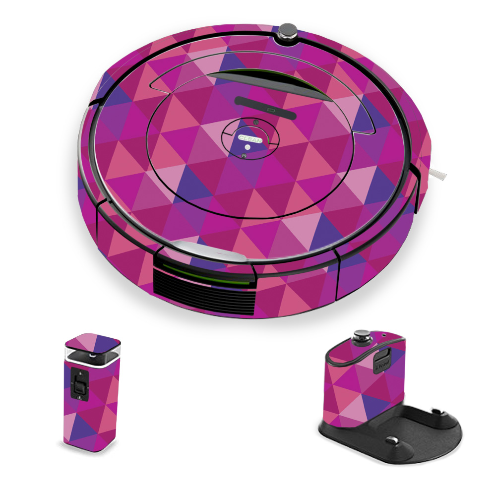 IRRO690-Pink Kaleidoscope Skin for iRobot Roomba 690 Robot Vacuum, Pink Kaleidoscope -  MightySkins