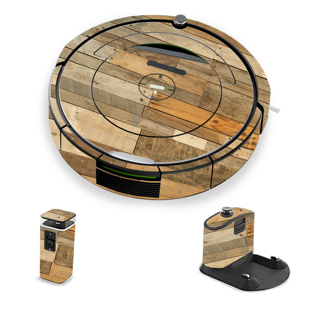 Picture of MightySkins IRRO690-Reclaimed Wood Skin for iRobot Roomba 690 Robot Vacuum&#44; Reclaimed Wood