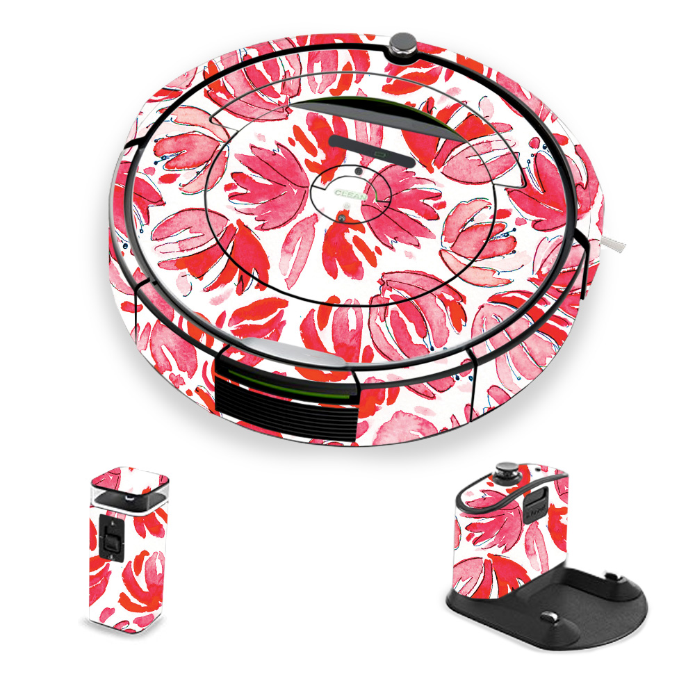 Picture of MightySkins IRRO690-Red Petals Skin for iRobot Roomba 690 Robot Vacuum&#44; Red Petals