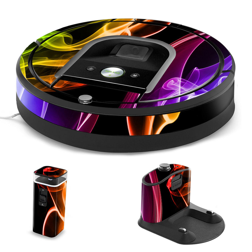 IRRO960-Bright Smoke Skin for iRobot Roomba 960 Robot Vacuum, Bright Smoke -  MightySkins