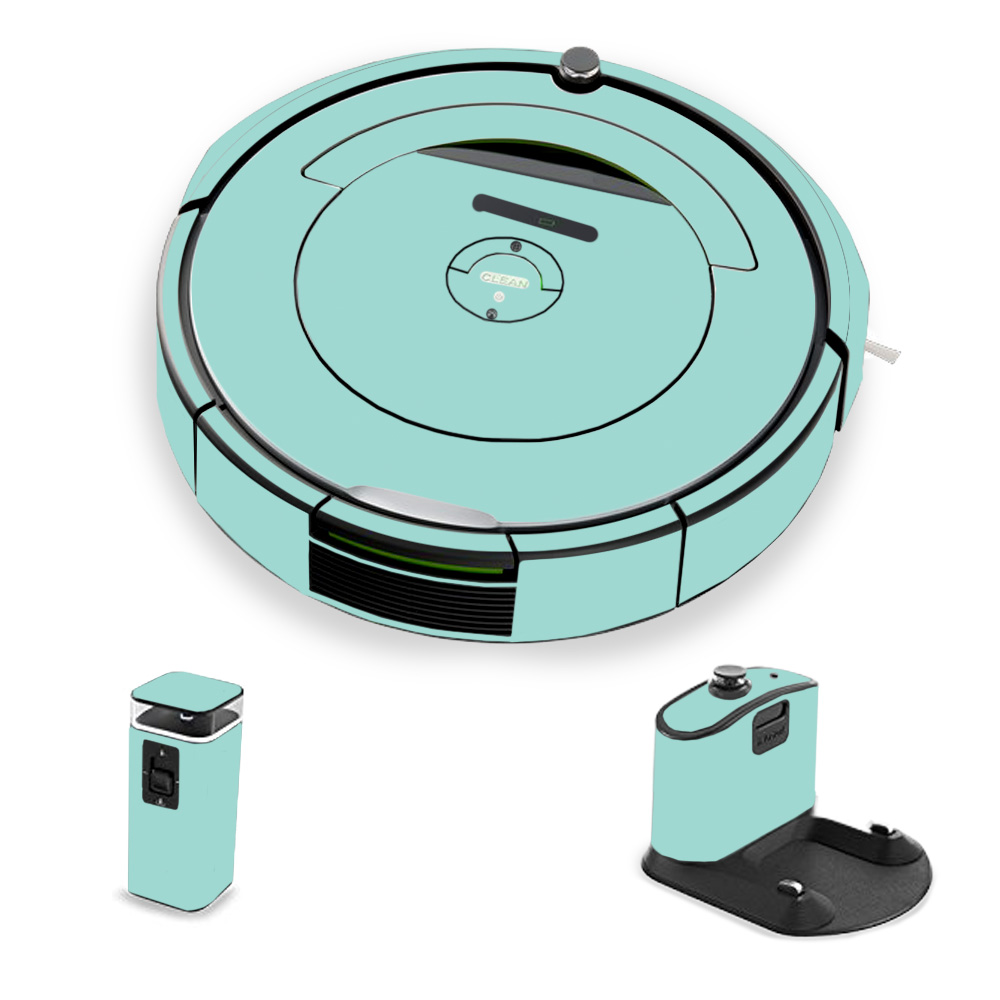 Picture of MightySkins IRRO690-Solid Seafoam Skin for iRobot Roomba 690 Robot Vacuum&#44; Solid Seafoam