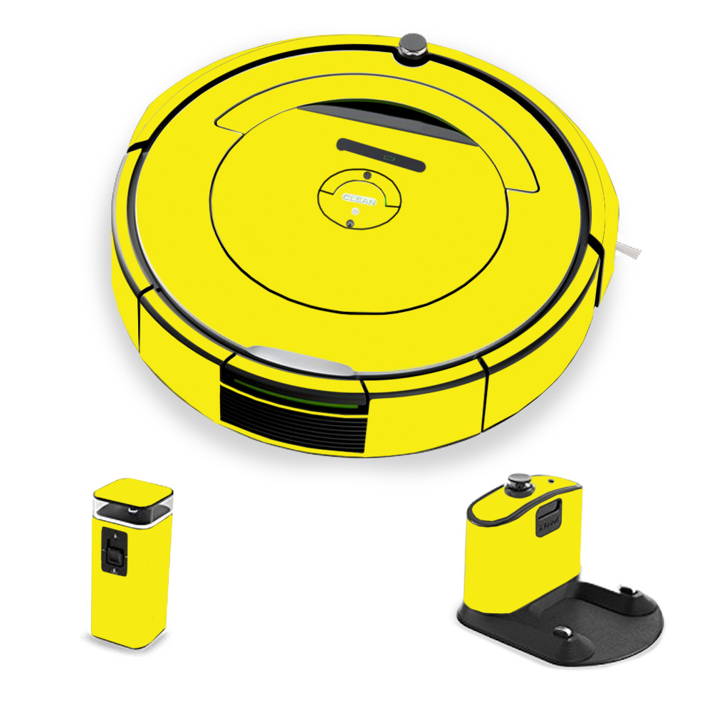 Picture of MightySkins IRRO690-Solid Yellow Skin for iRobot Roomba 690 Robot Vacuum&#44; Solid Yellow