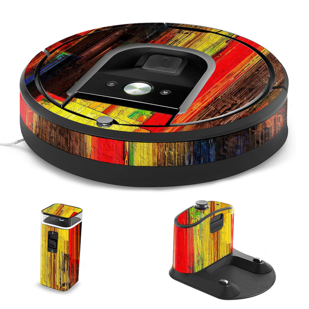 IRRO960-Painted Wood Skin for iRobot Roomba 960 Robot Vacuum, Painted Wood -  MightySkins