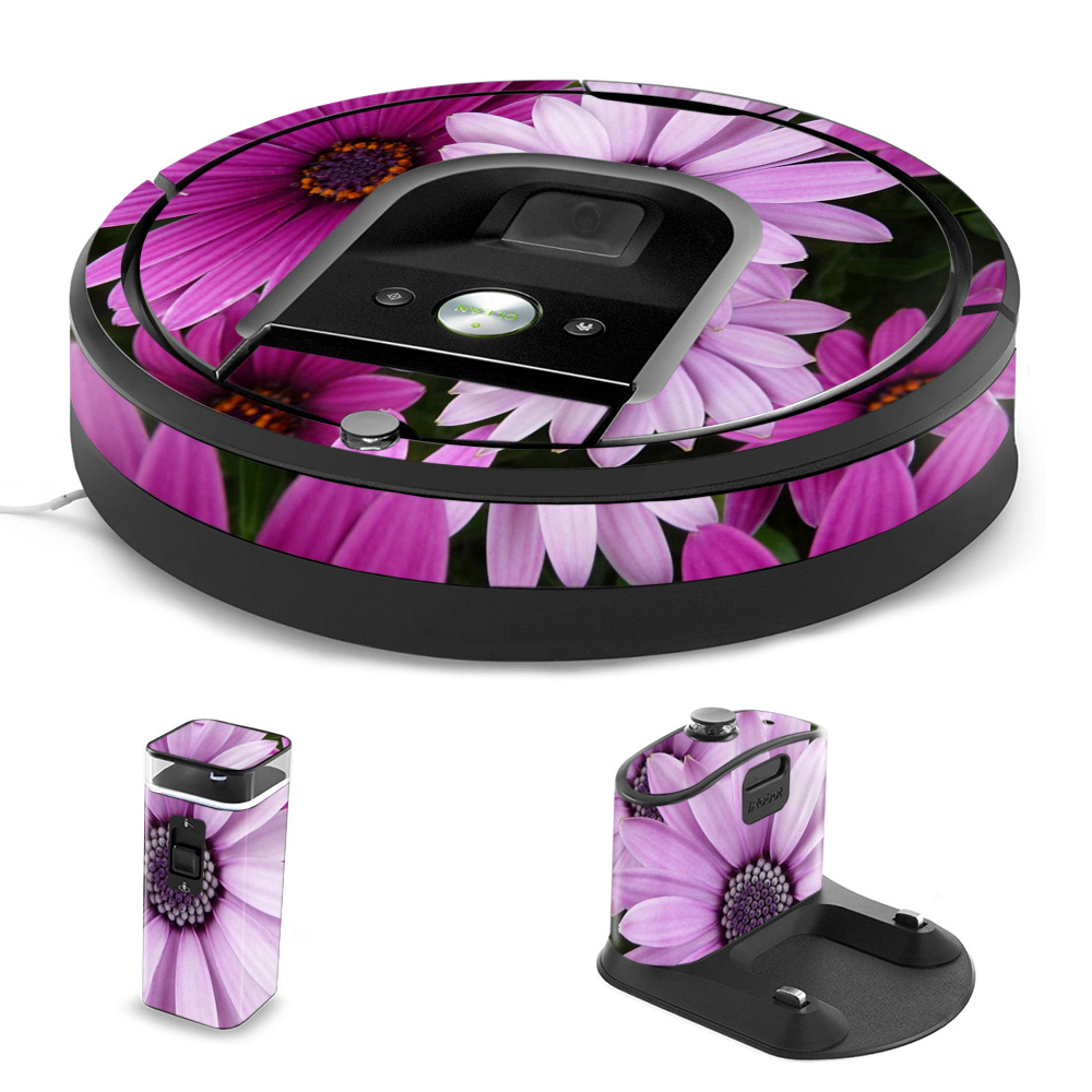 IRRO960-Purple Flowers Skin for iRobot Roomba 960 Robot Vacuum, Purple Flowers -  MightySkins