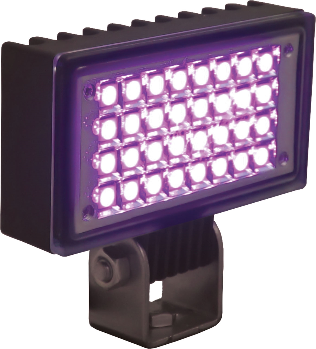 3.4 x 1.9 in. Utility Flood Black 32 Purple LEDs Light