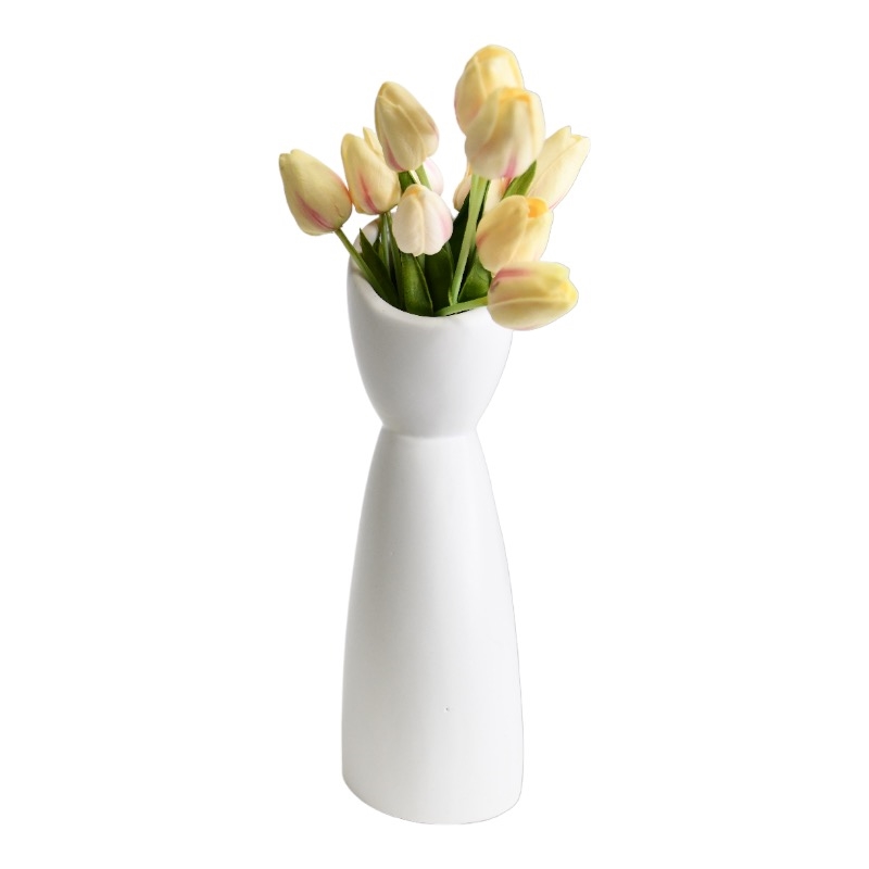 Picture of Vasesource ATHENA16-WH White Ceramic Bud Vase