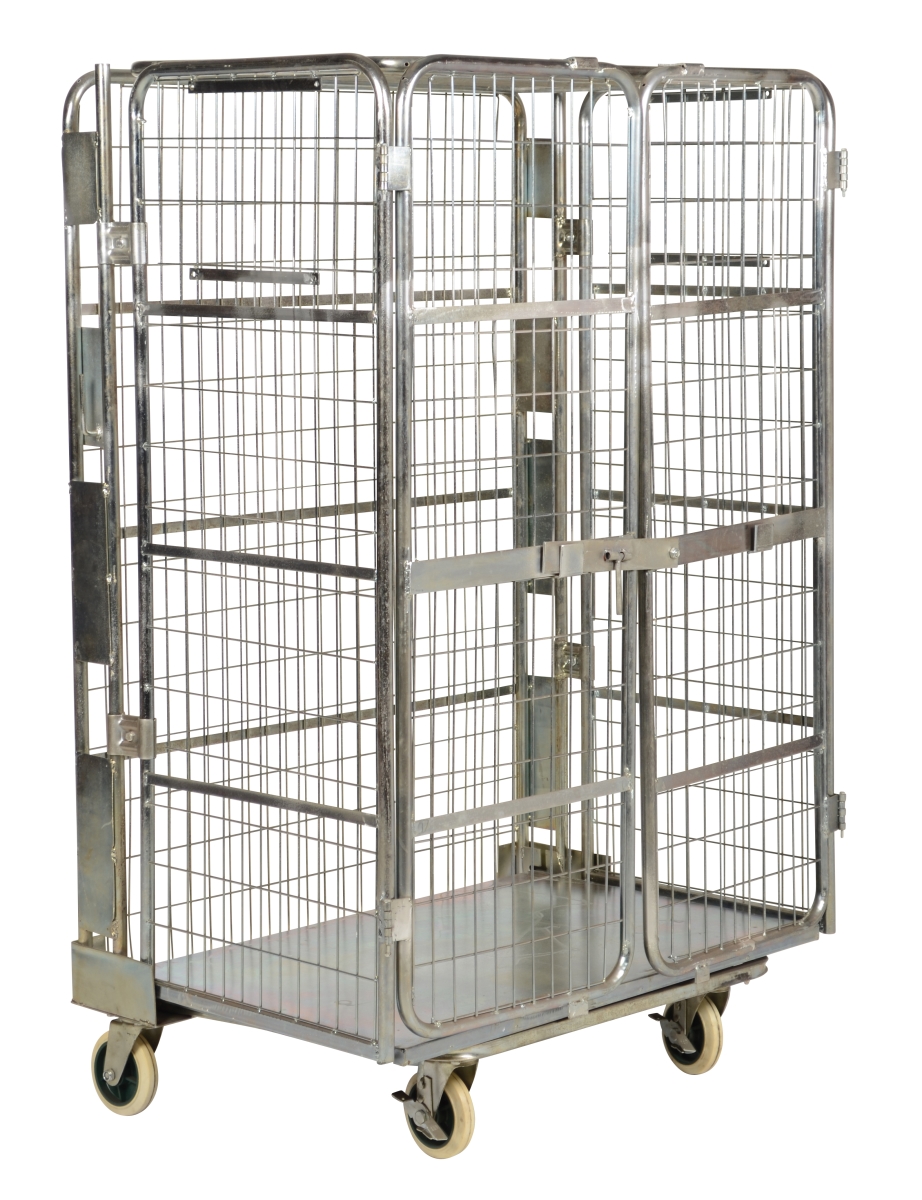 ROL-185 43.5 x 69 in. Galvanized Nestable Roller Container