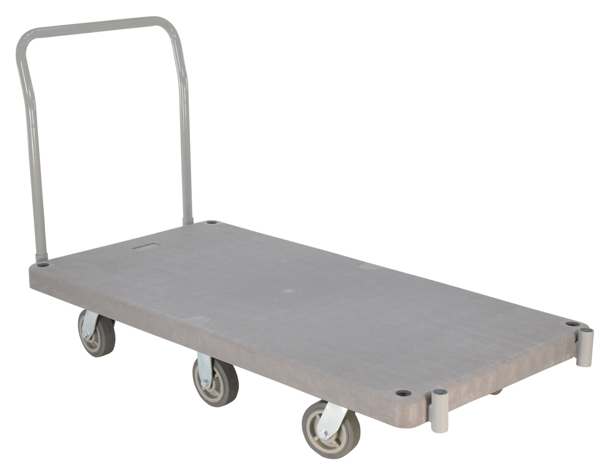 PPT-3-61 Plastic Platform Truck with 1 Handle - 3000 lbs