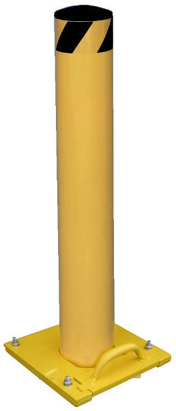 36 x 4.5 in. Surface Mounted Removable Steel Pipe Safety Bollard