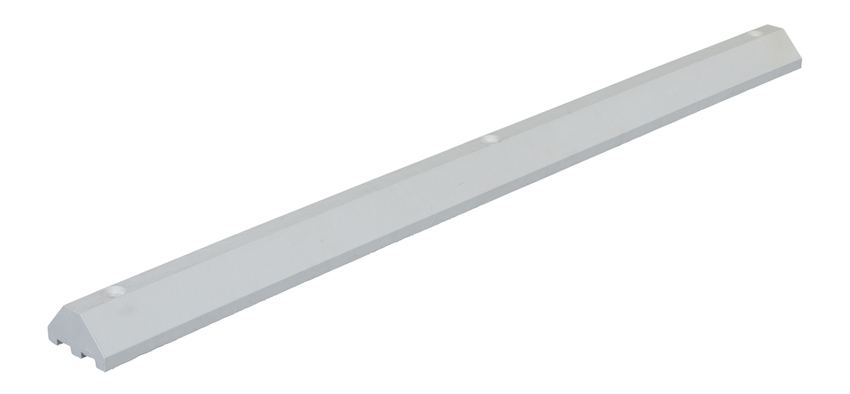72 in. Recycled Plastic Car Stop, White