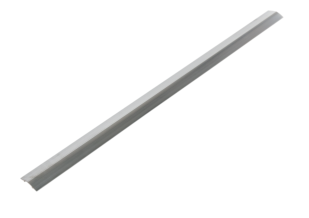 Cable Protector, 7/16 in H, 4 ft L, 2-7/8 in W, 1 Channel, Aluminum, Silver